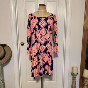 Lilly Pulitzer Flamingo Beacon t-shirt dress